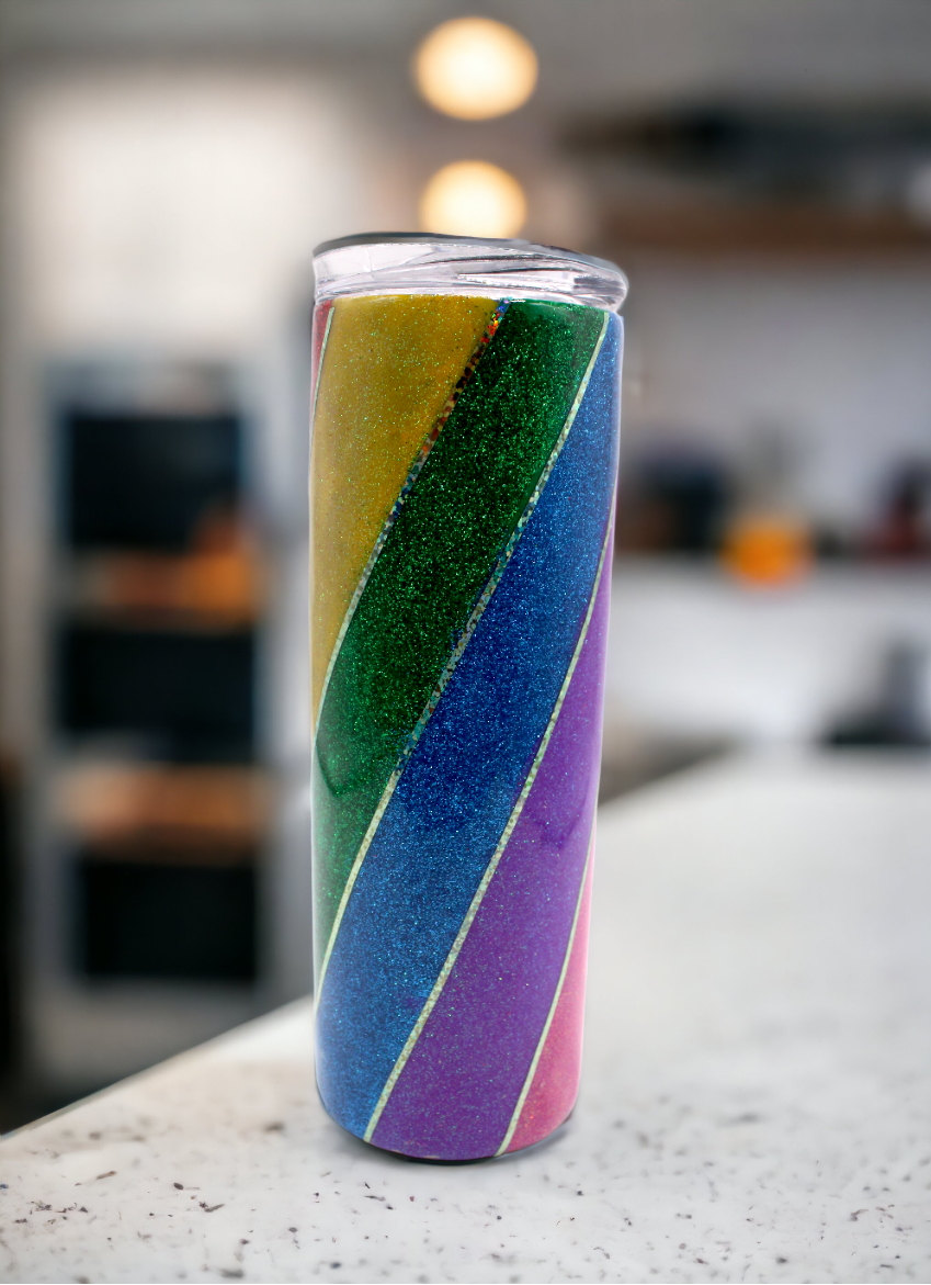 Pride Glitter Stainless Steel Tumbler