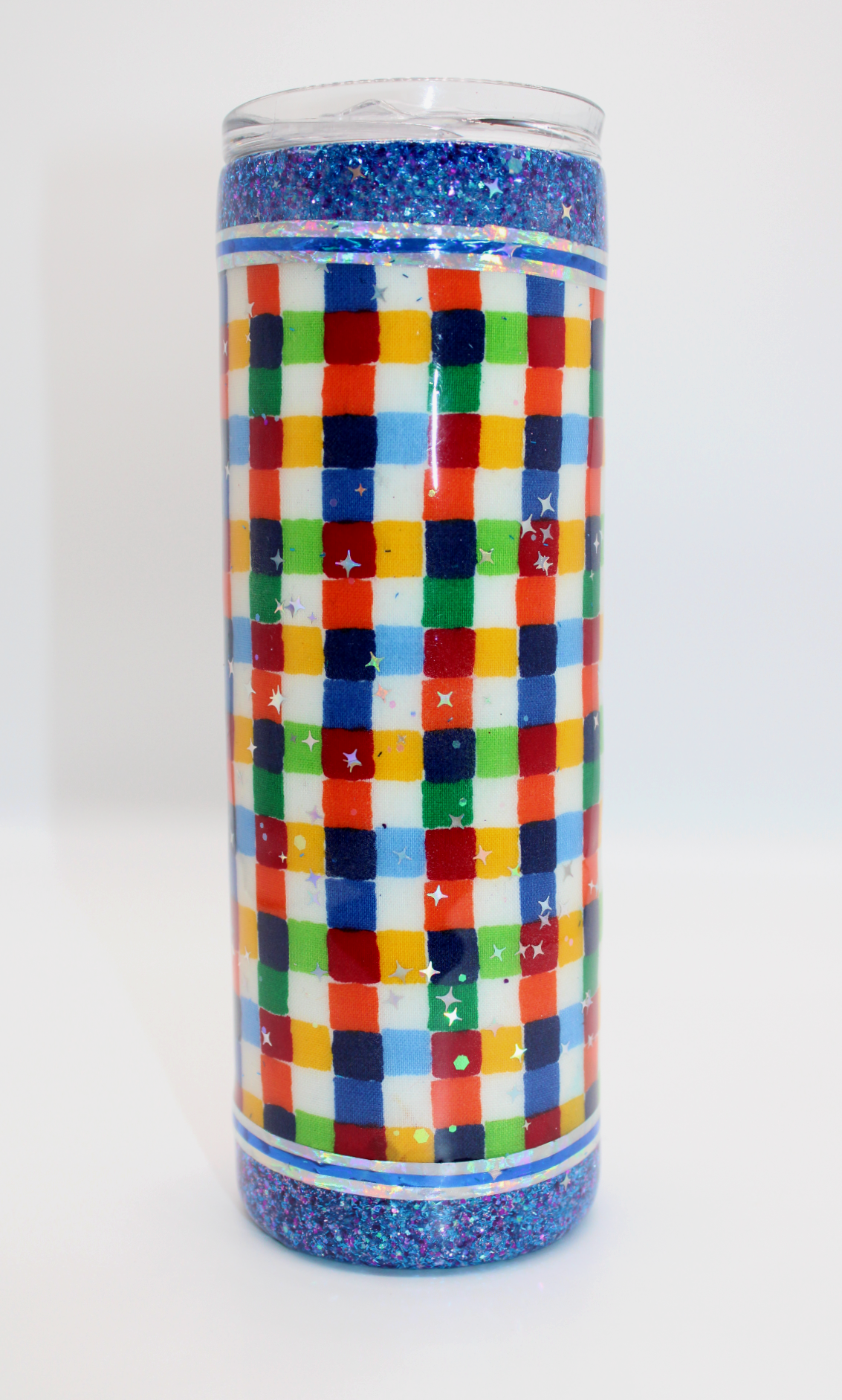 Fabric Design Stainless Steel Tumbler