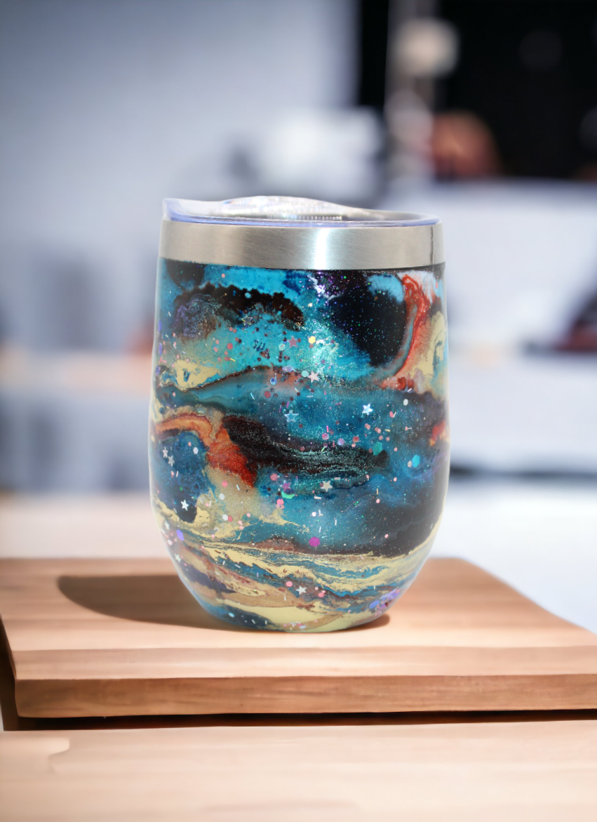 Marble Wine Stainless Steel Tumbler