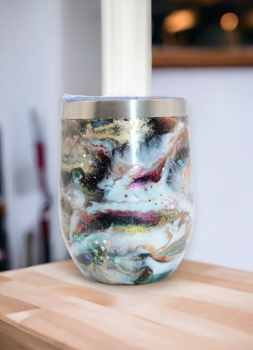 Marble Wine Stainless Steel Tumbler