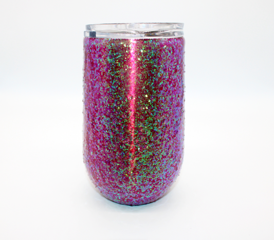 Glitter Wine Stainless Steel Tumbler